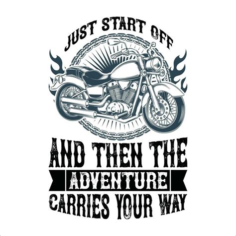 Stylish Fashionable And Awesome Biker And Motorcycle Typography