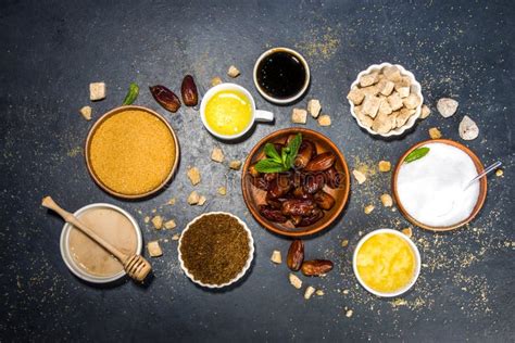 healthy replacement  sugar stock image image  flavor