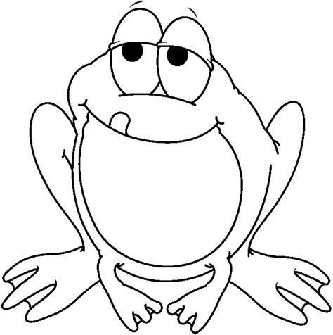 Frog Images Clipart Black And White