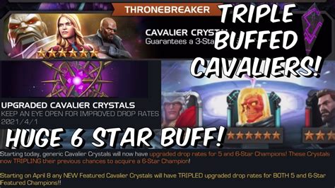 They Triple Buffed The 6 Star Cavalier Drop Rates Crystal Opening Marvel Contest Of