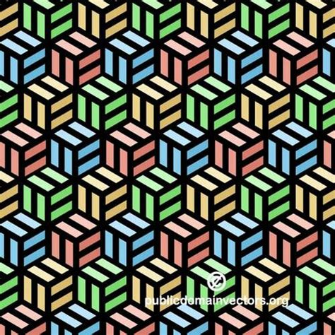 Colorful cubes pattern | Public domain vectors