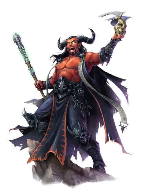 Male Cambion Demon Sorcerer - Pathfinder PFRPG DND D&D 3.5 5E 5th ed ...