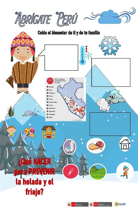 Infografía de Las Heladas Friajes y Nevadas PDF Nieve Geografía