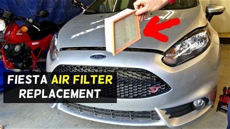 How To Replace Air Filter On Ford Fiesta Mk St Se S Titanium Youtube