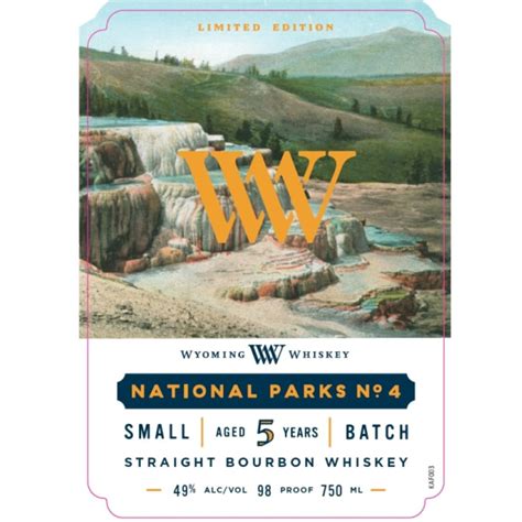 Wyoming Whiskey National Parks No 4 Straight Bourbon Buy Online