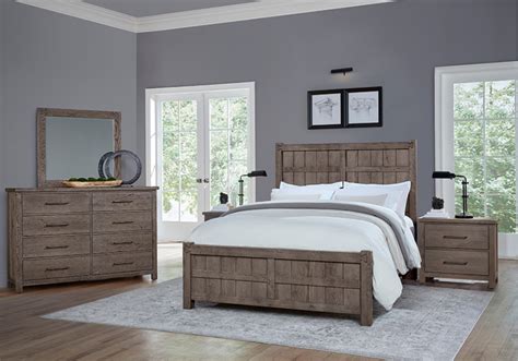 Dovetail Mystic Grey King Bedroom Set | Louisville Overstock Warehouse