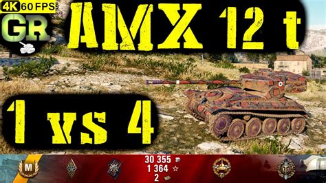 World Of Tanks Amx T Replay Kills K Dmg Patch Youtube