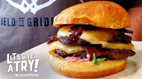 Smash Burgers On E Series Griddle Bacon Blackberry Burger Lets Give