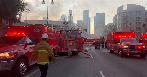 Huge Fire Breaks Out On The Edge Of Downtown LA | LAist