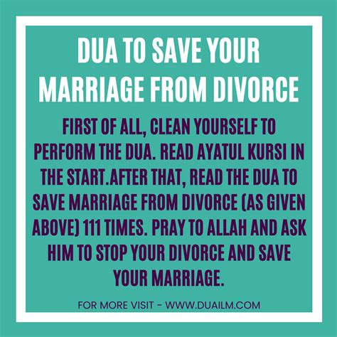 6 Most Powerful Dua To Stop Divorce [save Your Marriage]