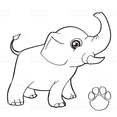 Imagen De Elefante Para Colorear E Imprimir páginas para colorear