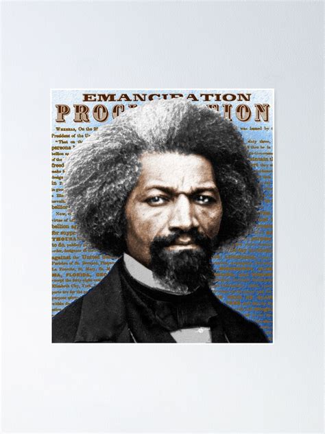 Frederick Douglass And Emancipation Proclamation Painting In Color