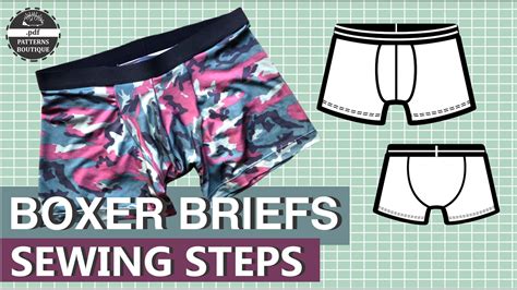 BOXER Briefs For Men DIY Sewing Steps PDF Patterns Boutique Sew