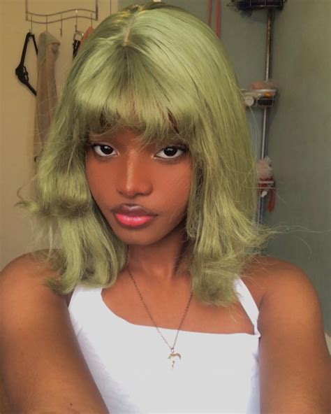 Hair Inspo Hair Inspiration Green Hair Girl Blonde Natural Hair