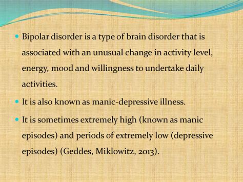 Solution Bipolar Disorder Studypool