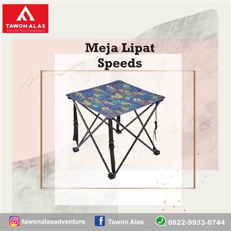 Jual Meja Lipat Speeds No Set Outdoor Camping Hiking Murah Shopee