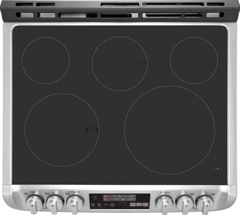 Lg Lte4815st 30 Inch Slide In Electric Smart Range With 5 Element Burners Double Oven 73 Cu