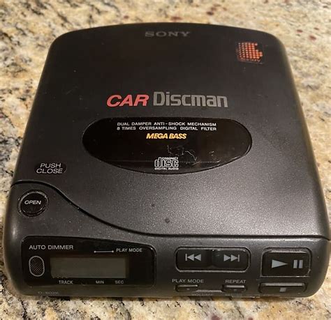 Sony Car Discman Model D 802k Digital Mega Bass Cd Player Reverb