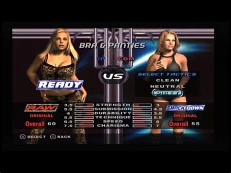 WWE SmackDown VS Raw Bra And Panties Match Strip Match YouTube