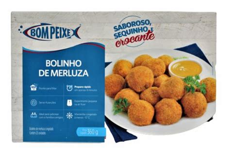 Bolinho De Merluza Congelado Bom Peixe Caixa G Delivery Alabarce