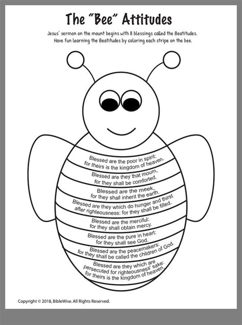 Beatitudes Crafts Printables