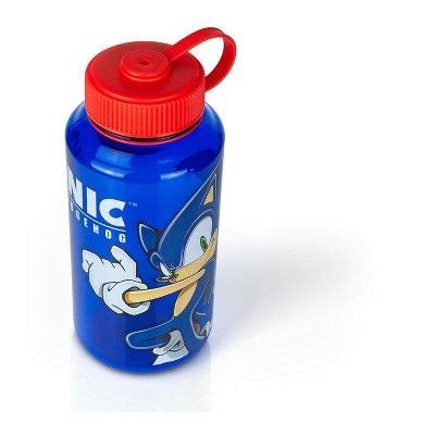 Just Funky Sonic The Hedgehog 32oz Plastic Water Bottle Water Bottle