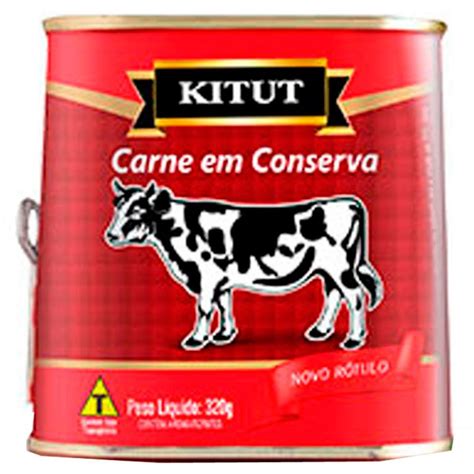 Carne Bovina Conserva Kitut Lata Caixa 24x320g Dia Distribuição