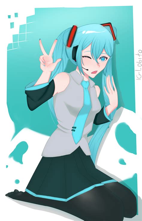 Hatsune Miku By Iglobito On Newgrounds