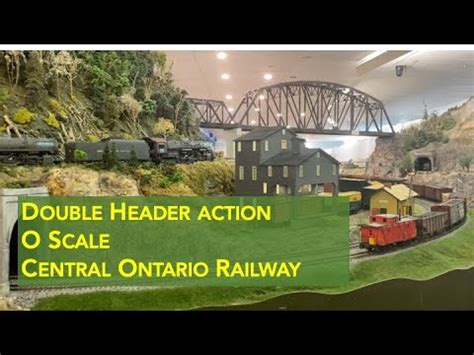 Steam Double Header Action On The O Scale Central Ontario Railway Youtube