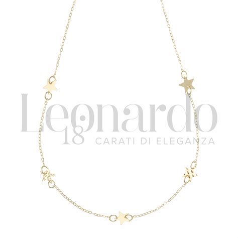 Collane Collana Con Elementi A Lastra Da Donna In Oro Carati Forma O