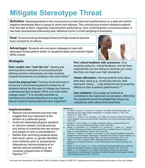 Pdf Mitigate Stereotype Threat · Assignments Shift Students