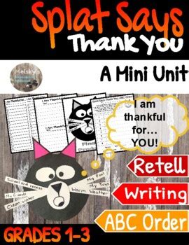 Splat Says Thank You: A Mini Unit by Melsky's Muscles and Mindset