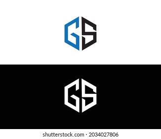 Gs Letter Logo Design Creative Modern Stock Vector Royalty Free