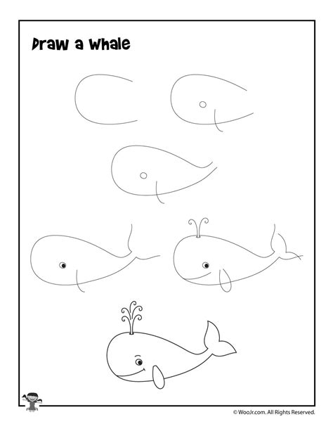 How to Draw for Kids: 12 Ocean Animals to Draw, Step by Step | Woo! Jr ...