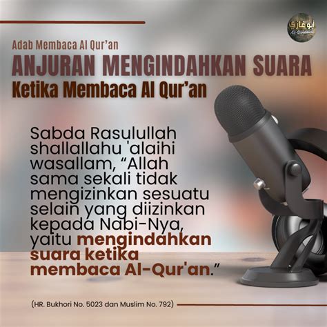 Adab Membaca Al Quran Anjuran Mengindahkan Suara Ketika Membaca Al