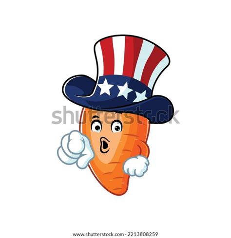 Vector Cartoon Character Mascot Carrot Sam Stock Vector Royalty Free 2213808259 Shutterstock