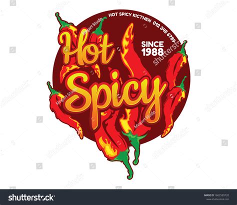 Red Hot Chili Spicy Logo Designs Stock Vector (Royalty Free) 1602589720 ...