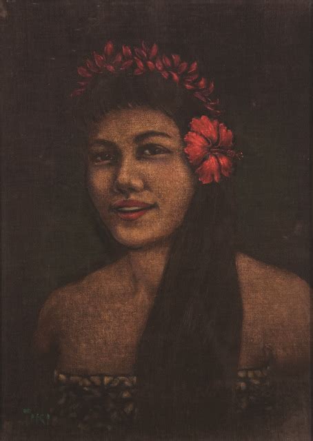 Object Velvet Portrait Of A Polynesian Woman Collections Online