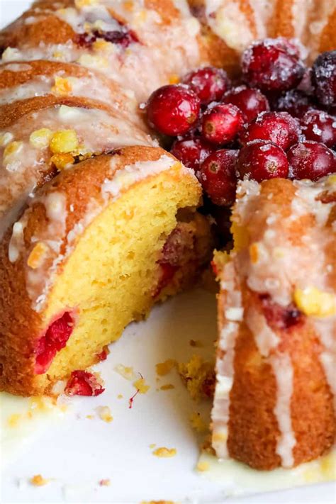 Cranberry Orange Bundt Cake Made With A Box Cake Mix