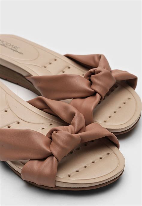 Rasteira Modare Nó Nude Compre Agora Dafiti Brasil