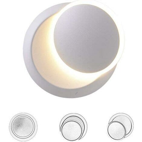 Groofoo Appliques Murales Interieur Blanc Chaud Lampe Murale Led W