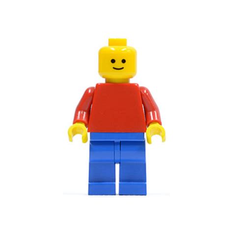 Classic LEGO Minifig - Red Torso and Smiley Face - The Minifig Club