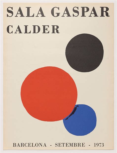 Alexander Calder Sala Gaspar Comprar Arte Litograf A Carteles