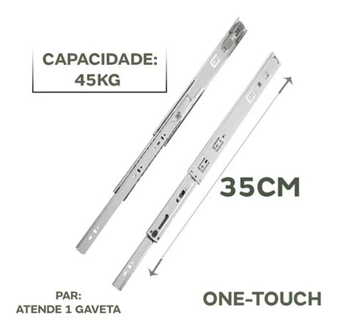 Corrediça Telescópica One Touch Tt45 35cm Fgvtn Floresta MercadoLivre