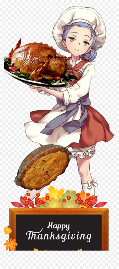 Hello#thanksgivinggirl #thanksgiving #turkey #pie #chef - Anime Girl ...