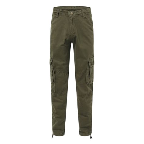 Aayomet Cargo Pants For Men Fashion Simple Solid Color Elastic Waist