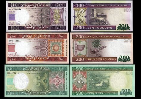 Mauritania X Pcs Set Ouguiya Unc P