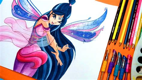 How To Draw Winx Club Musa Bloomix Speedpainting Youtube