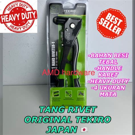 Jual Tang Rivet Hand Riveter 10inci TETSU NLG JAPAN Sperti Tekiro Lipro