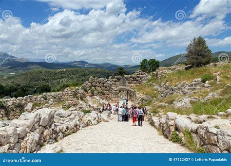 Archaeological Site Of Mycenae Greece Editorial Photography Image Of